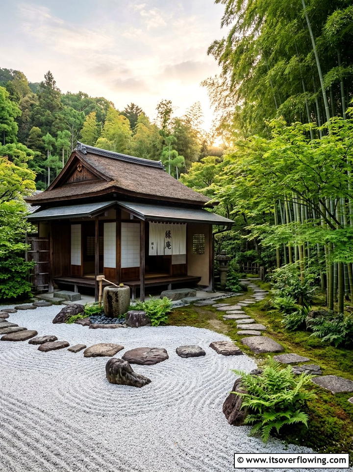 Zen garden tea house - 25 creative garden ideas with outdoor party zones