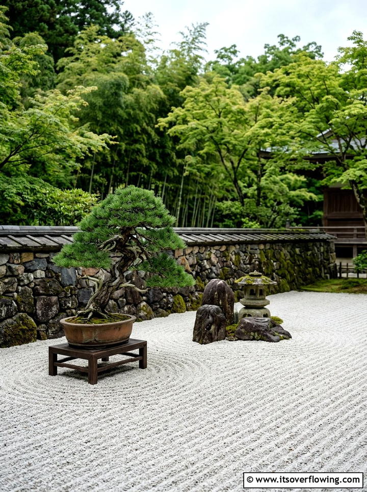 Zen garden wall - 25 garden design ideas with retaining walls