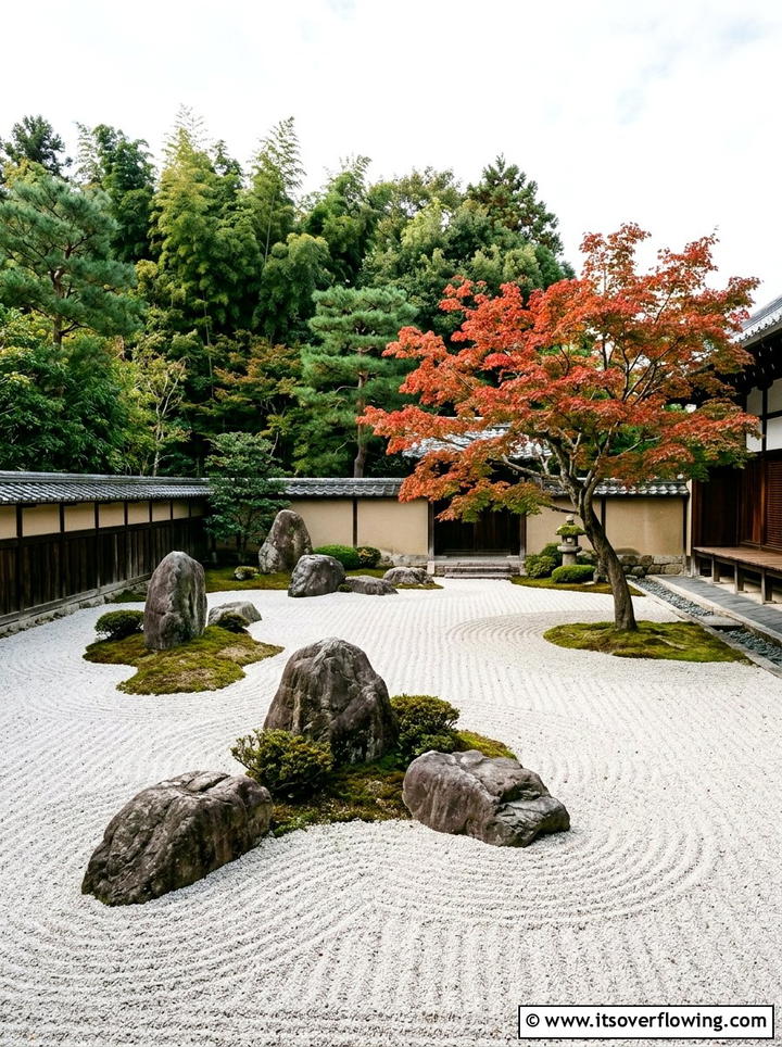 Zen rock garden - 25 small garden ideas for side yard