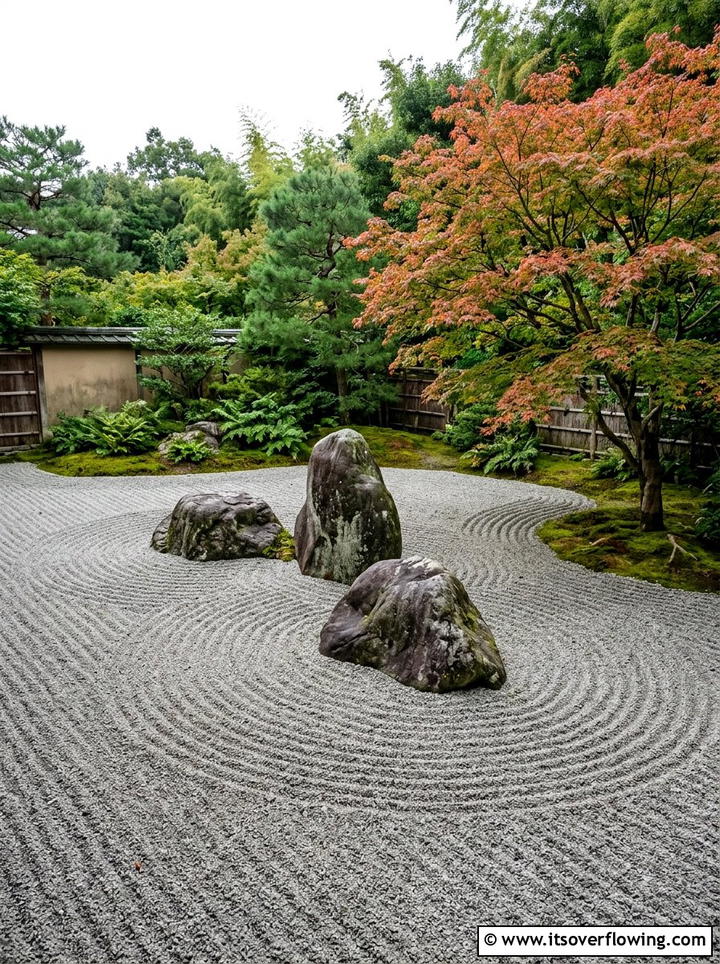 Zen rock garden - 25 garden decor ideas with modern accents