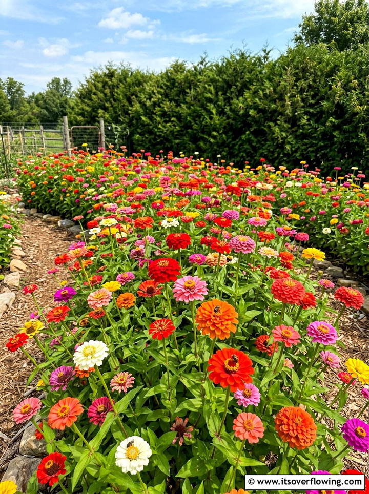 Zinnia Flower Patch - 25 garden ideas for hummingbirds